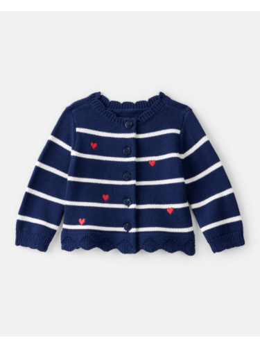 סוודר פסים לבבות