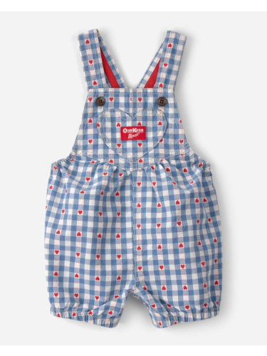 אוברול ארוג משובץ לבבות