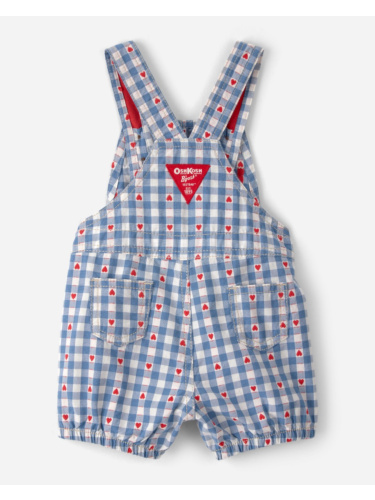 אוברול ארוג משובץ לבבות