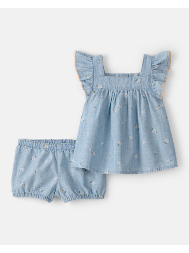 חליפת שמברה 2 חלקים פרחוני