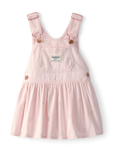 אוברול שמלה ורודה ארנבונים