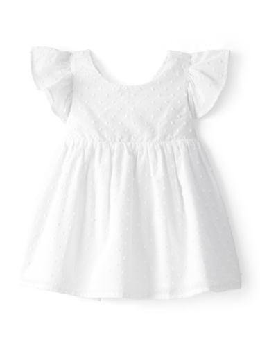 שמלת אריג לבנה