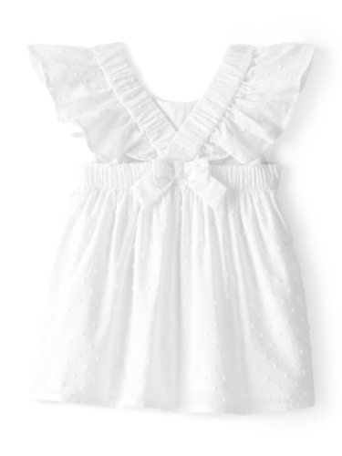 שמלת אריג לבנה