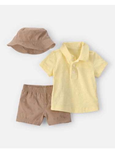 חליפת פולו מכנס אריג וכובע