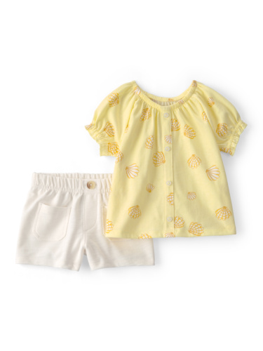 חליפת 2 חלקים כיווצים צדפים