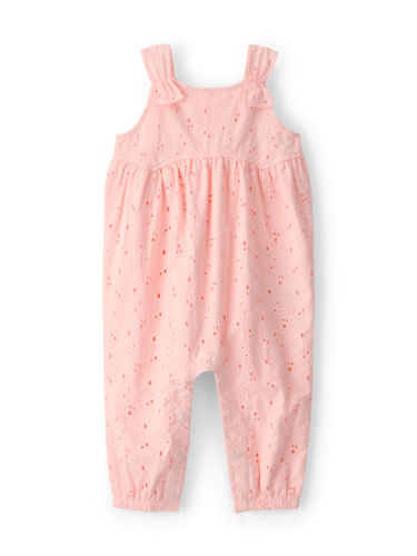 אוברול תחרה ורוד בהיר