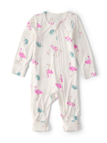 אוברול Purely Soft ויסקו אלסטן ללא רגליות פלמינגו