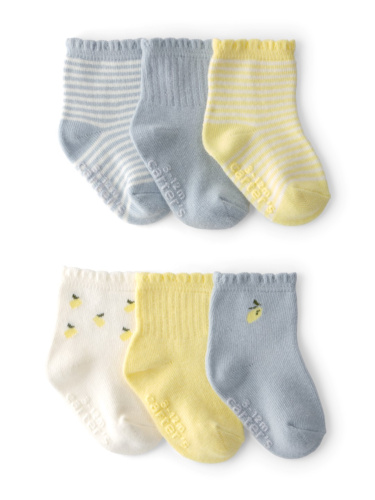 שישיית גרביים לימונים