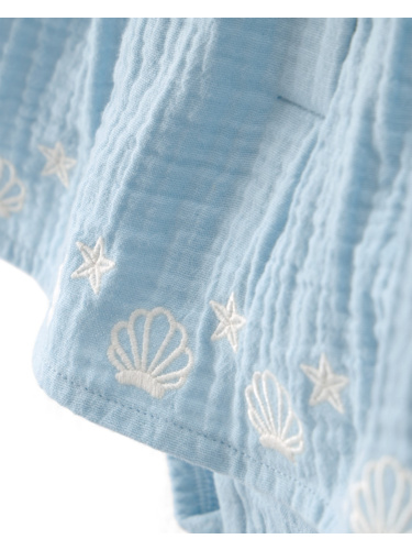 שמלת בגד גוף טטרה כחולה רקומה