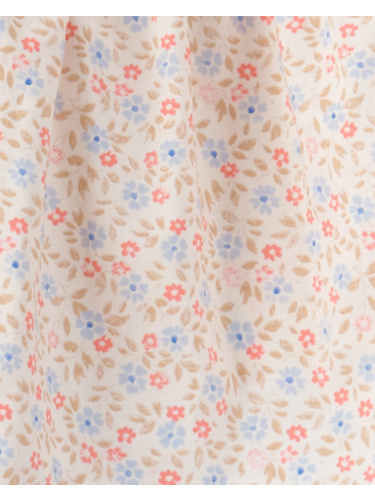 חליפת אריג פרחוני 3 חלקים כולל כובע