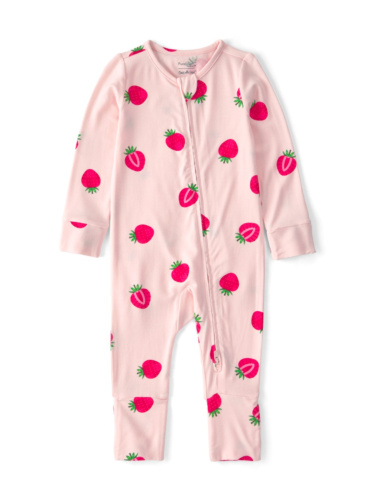 אוברול Purely Soft ויסקו אלסטן ללא רגליות תותים