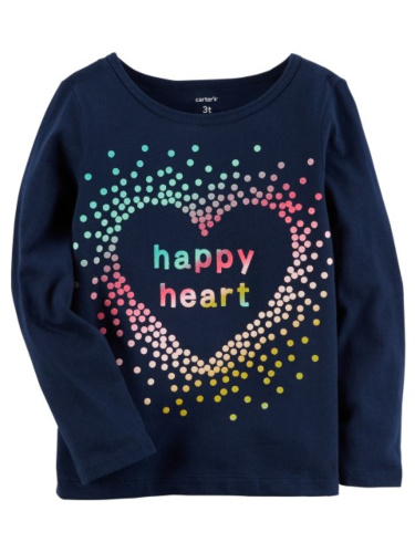 טי לב נייבי פויל צבעוני