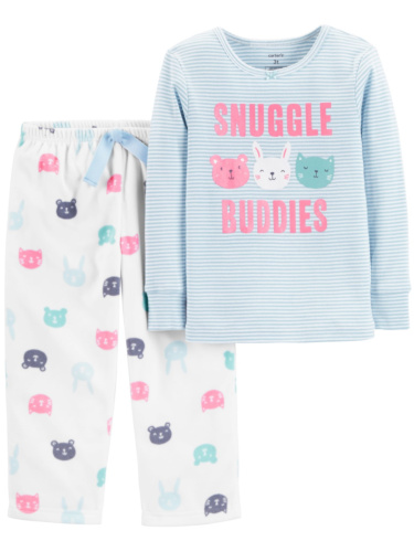 פיג'מת חיות קטנות ורוד