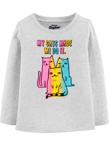 חולצת חתולים צבעוניים