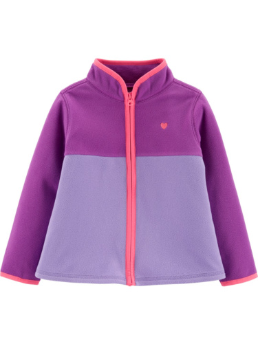 קרדיגן פליז סגול/בהיר