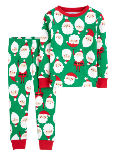 פיג'מת ריב 2 חלקים סנטה