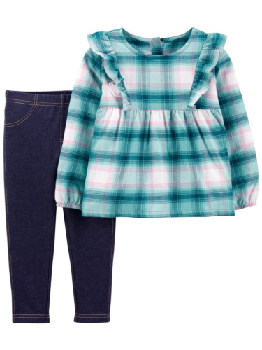 חליפת 2 חלקים משובצת