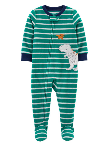 אוברול פליז פסים דינוזאור