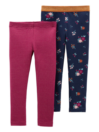 זוג טייצים פרחוני/פסים