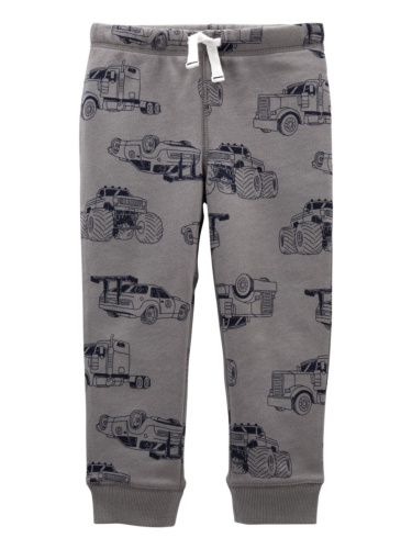 מכנס פליז אפור מודפס