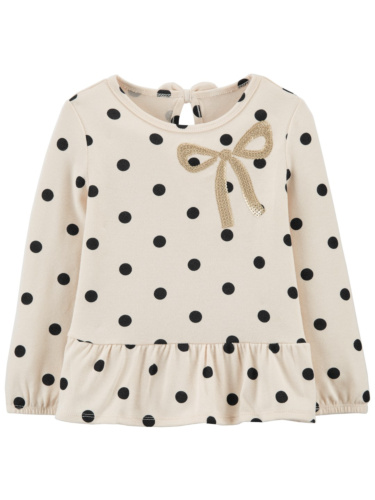 חולצת פפלום נקודות