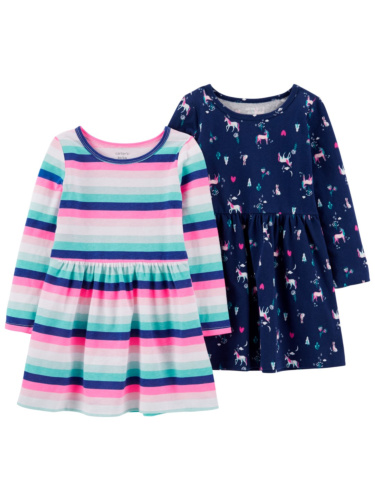 זוג שמלות פסים/חד קרן