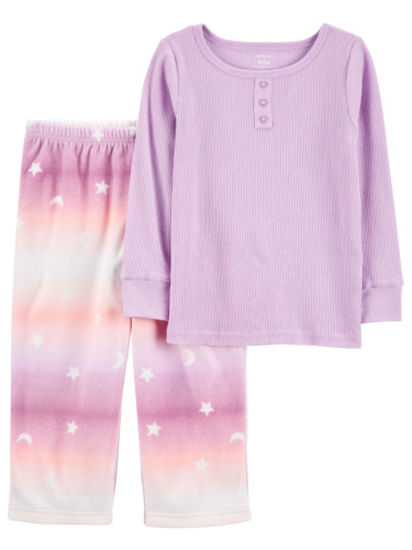 פיג'מת פליז אומברה סגול