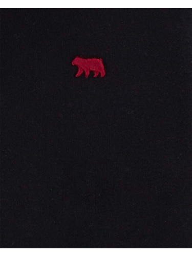 עליונית חצי רוכסן שחורה