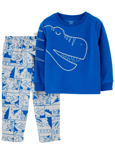 פיג'מת 2 חלקים פליז דינוזאור