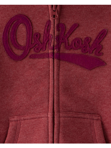 קרדיגן לוגו OSHKOSH אדום