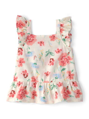 חולצת אריג פרחונית