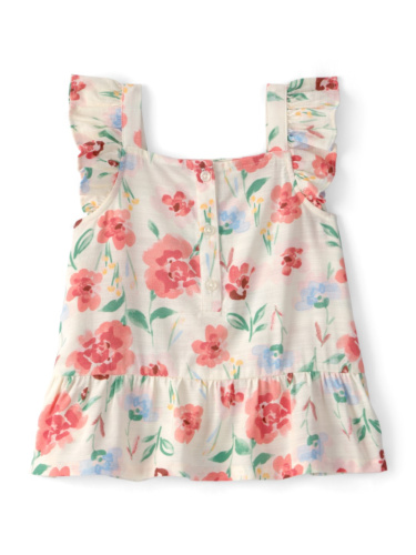 חולצת אריג פרחונית