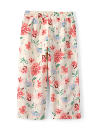 מכנס אריג פרחוני