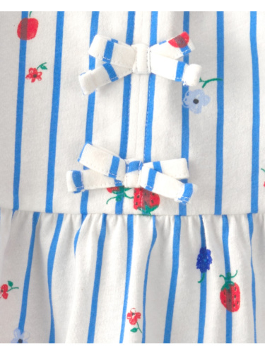 חליפת 2 חלקים פסים תותים קשירות