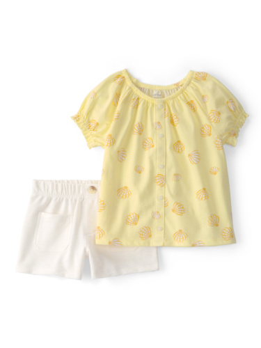 חליפת 2 חלקים כיווצים צדפים