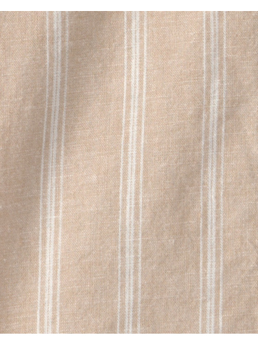 חולצת דמוי פשתן פסים מכופתרת