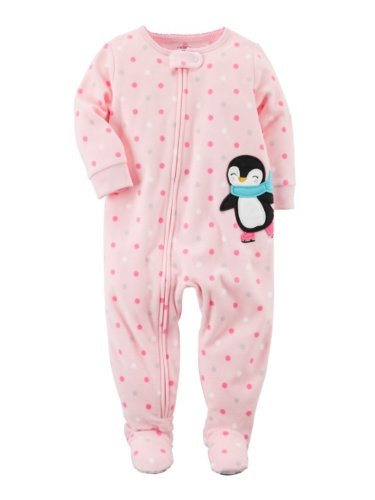 אוברול פליז עיגולים פינגווין