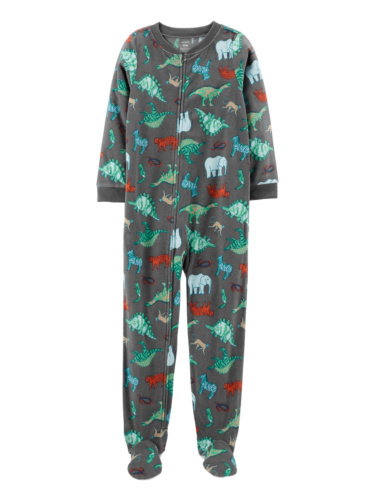 אוברול פליז דינוזאורים