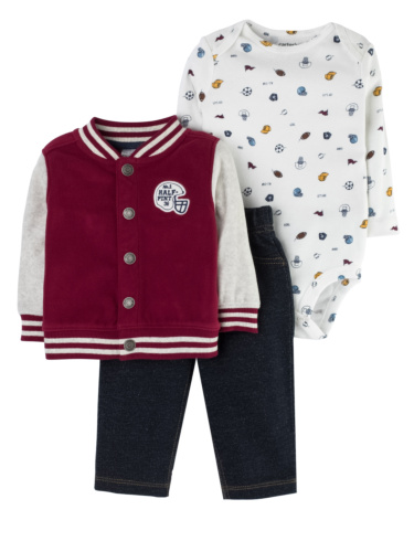 מארז קרדיגן 3 חלקים ספורט