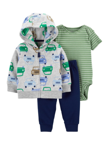 מארז קרדיגן פליז 3 חלקים מכוניות