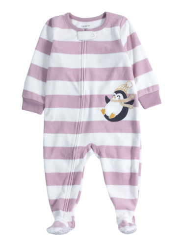 אוברול פליז פסים פינגווין