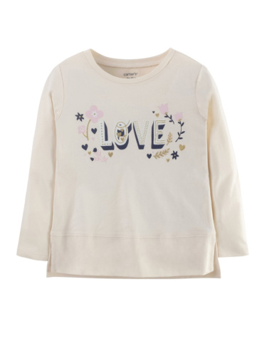 חולצת LOVE שמנת