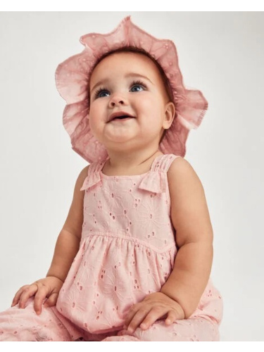 אוברול תחרה ורוד בהיר