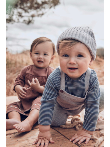 זוג בגדי גוף חיות כותנה אורגנית