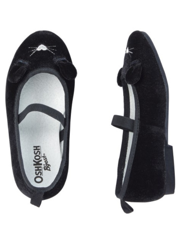 נעלי בובה עכברה שחורות