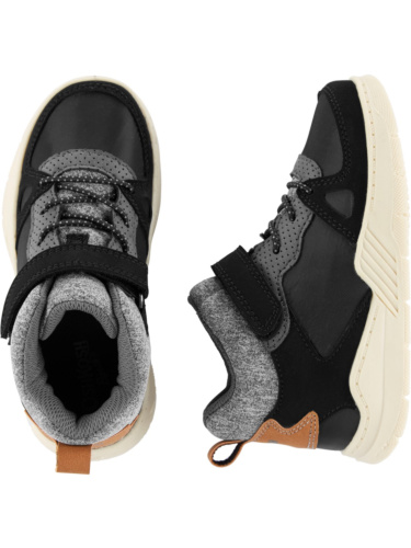 סניקרס גבוה שחור/אפור