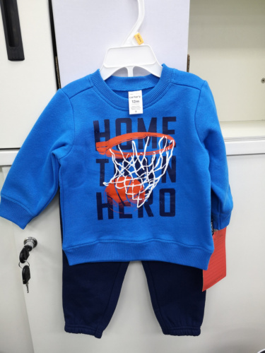 חליפת פוטר תינוקות דפוס כדורסל