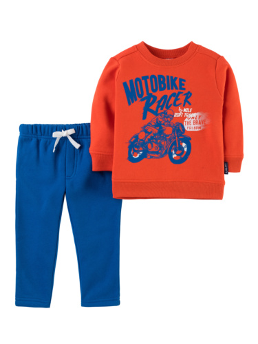 חליפת פוטר תינוקות דפוס אופנוע