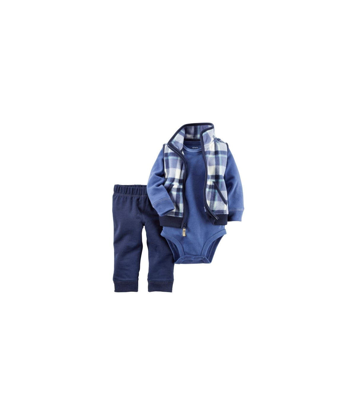 חליפת וסט 3 חלקים משובץ main product photo