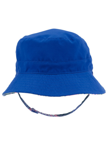 כובע דו צדדי פרחים/כחול